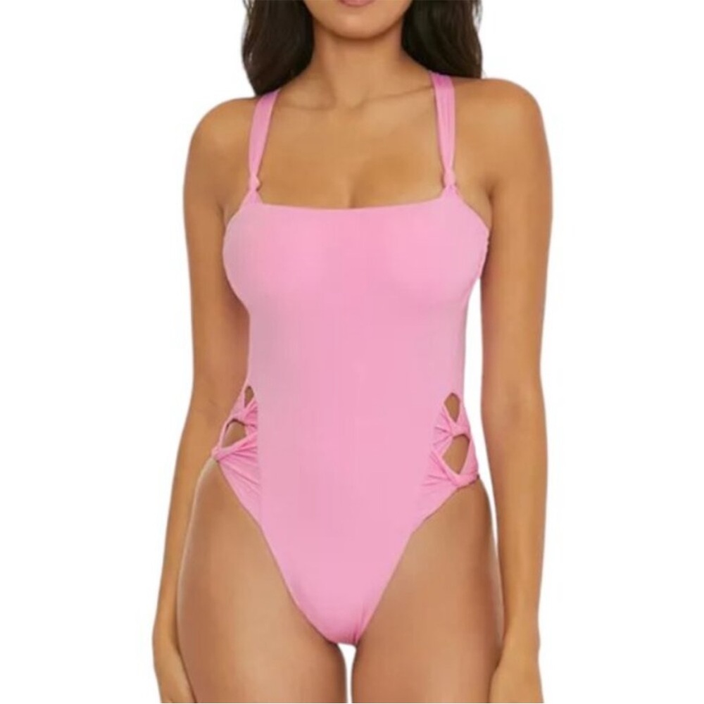 Lavender one piece bathing suit
